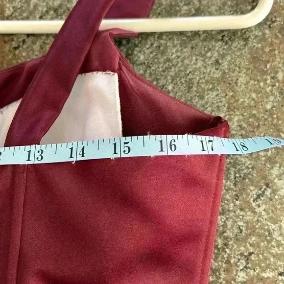 EUC Victorian Shakespeare Formal Corset Dress Floral Beaded Tulle Maxi Burgundy - Picture 6 of 13